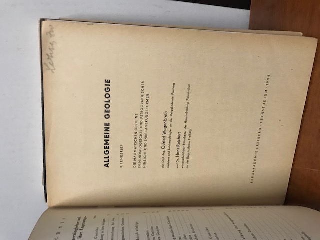 Allgemeine Geologie, Lehrbrief 1-7