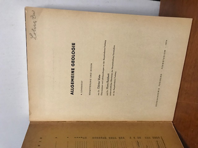 Allgemeine Geologie, Lehrbrief 1-7