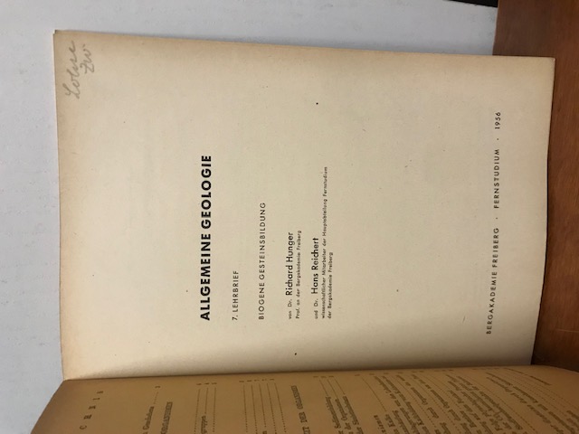 Allgemeine Geologie, Lehrbrief 1-7