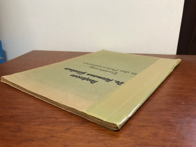 Einführung in das Philosophieren, Glockner