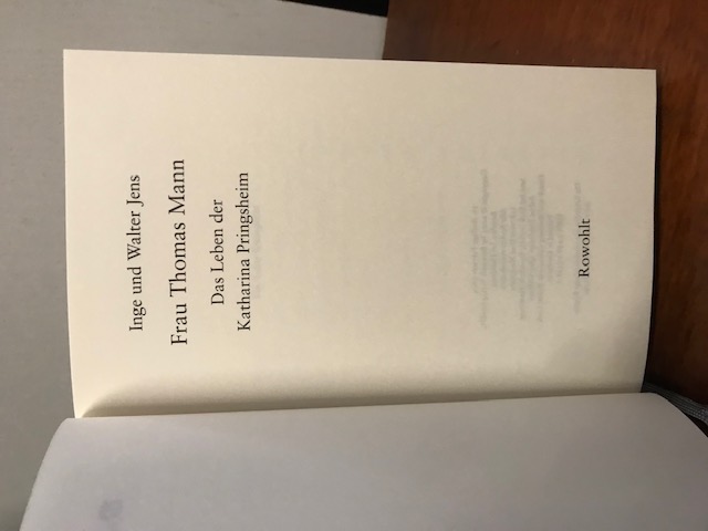 Frau Thomas Mann, Jens