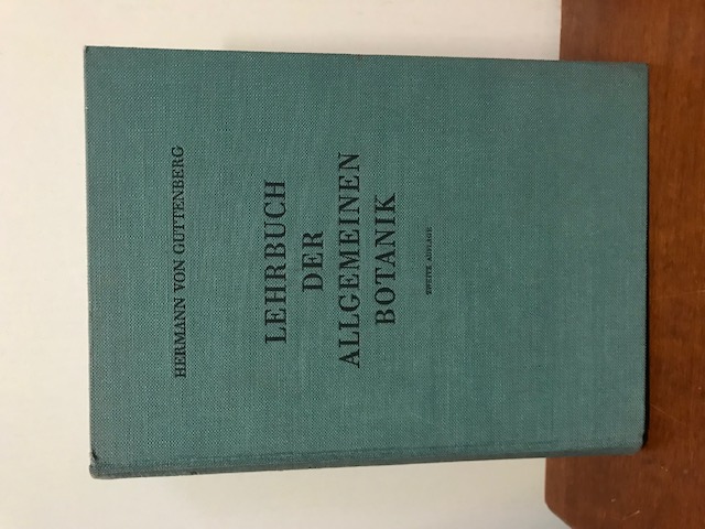 Lehrbuch der allgemeinen Botanik, Guttenberg