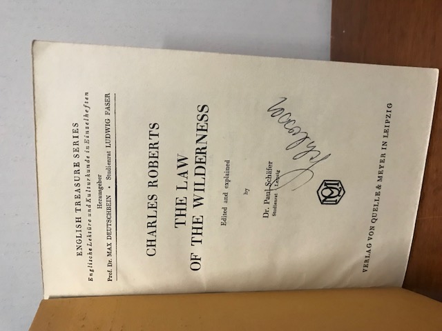 The law of the Wilderness, Roberts