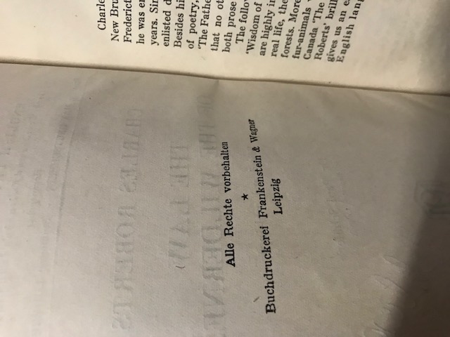 The law of the Wilderness, Roberts