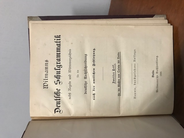 Wilmanns deutsche Schulgrammatik, 1896
