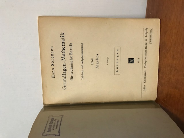 Grundlagen Mathematik, Sörensen