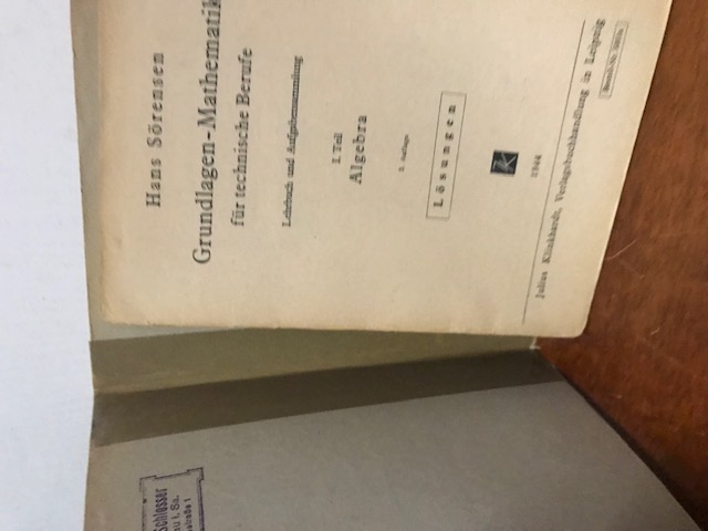 Grundlagen Mathematik, Sörensen