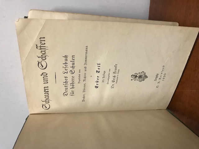 Schauen und Schaffen, 1930
