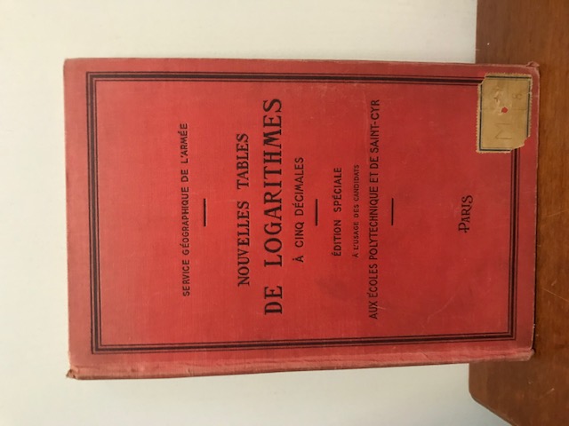 Nouvelle Tables de Logarithmes, Edition Speciale
