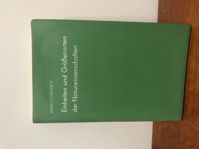 Einheiten und Größenarten der Naturwissenschaften,