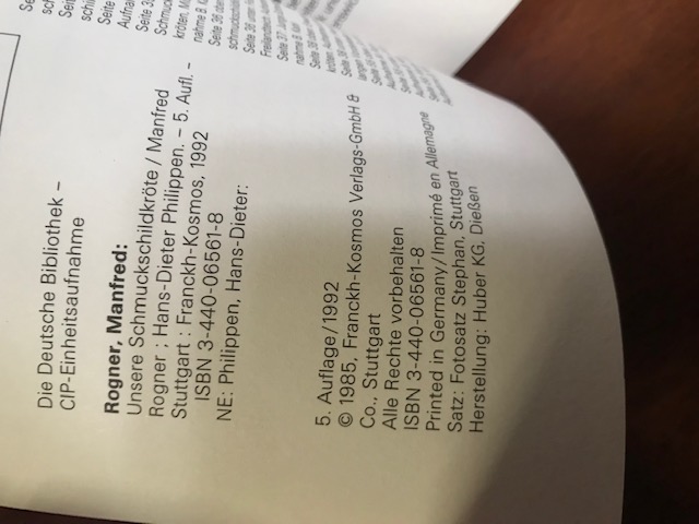 Unsere Schmuckschildkröte, Rogner