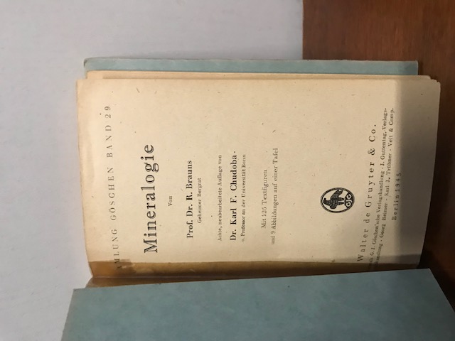 Sammlung Göschen , Mineralogie