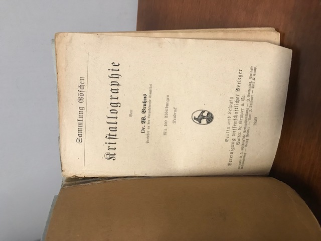 Sammlung Göschen, Kristallographie