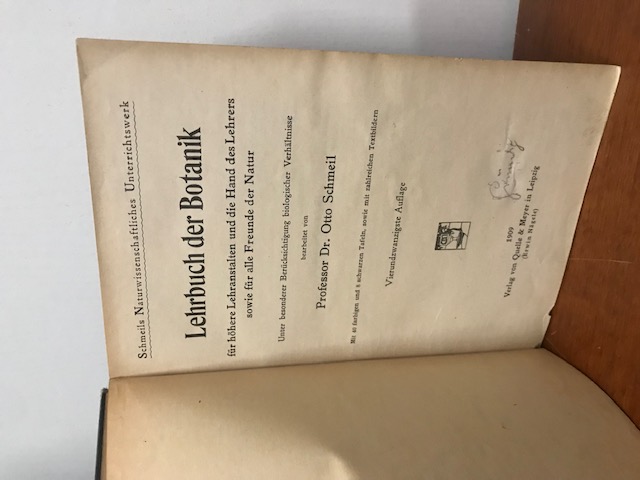 Lehrbuch der Botanik, Schmeil 1909