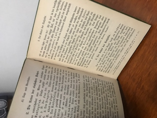 Sammlung Göschen, Abriß der Deutsche Grammatik