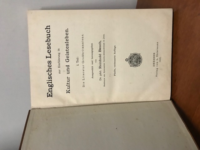 Englisches Lesebuch, Reinhold Bauch