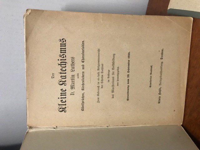 Der Kleine Katechismus, Luther 1930