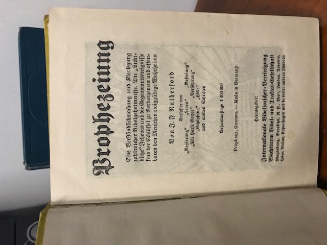 Prophezeiung + Schöpfung , Rutherford