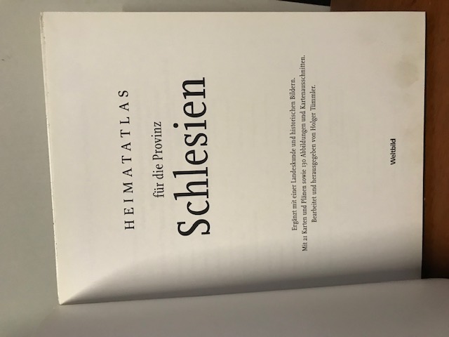 Heimatatlas für die Provinz Schlesien