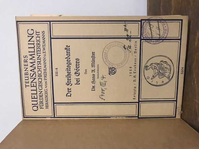 Quellensammlung III: 4 Der Freiheitsgedanke des