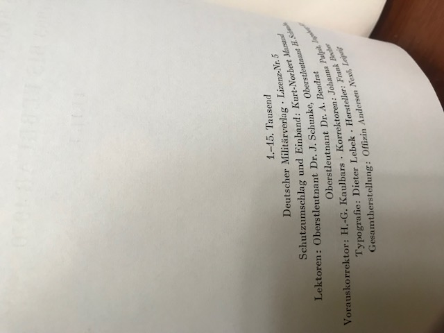 Hoffmann, Sozialistische Landesverteidigung 1971