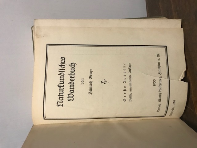 Naturkundliches Wanderbuch, Grupe 1933