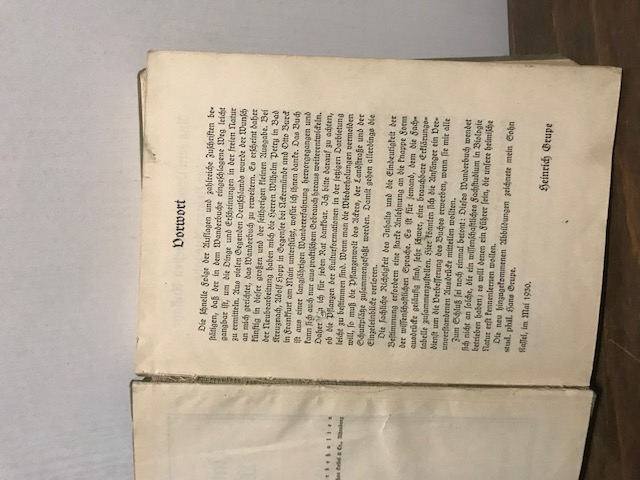 Naturkundliches Wanderbuch, Grupe 1933