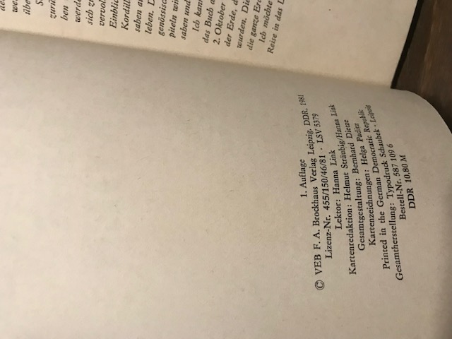 Im Eis und Feuer der Anden, Braun