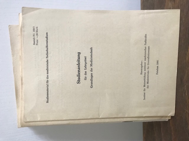 Studienmaterial, Lehrmaterial Medizin DDR