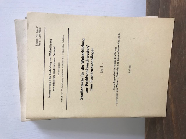 Studienmaterial, Lehrmaterial Medizin DDR