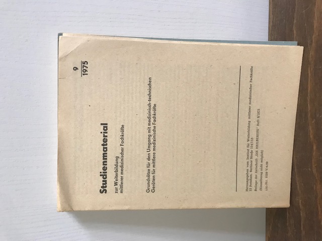 Studienmaterial, Lehrmaterial Medizin DDR