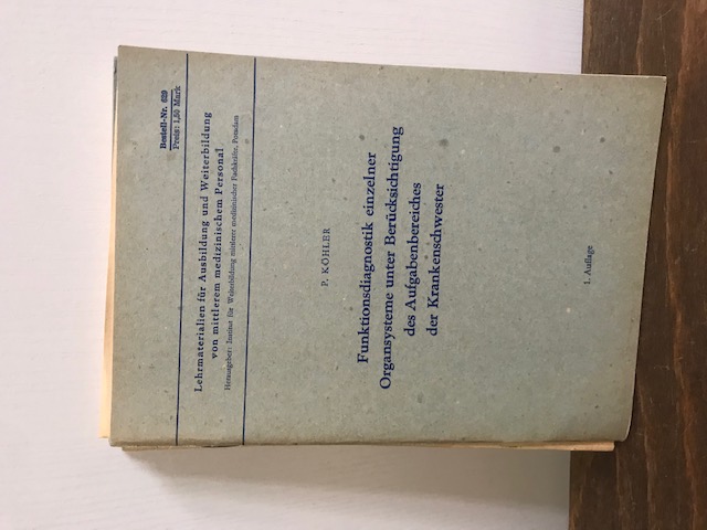 Studienmaterial, Lehrmaterial Medizin DDR