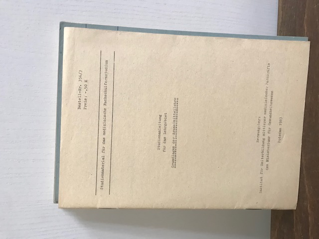 Studienmaterial, Lehrmaterial Medizin DDR
