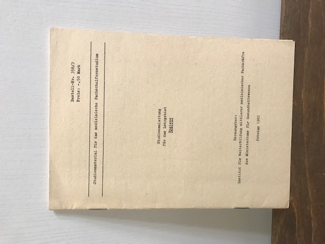 Studienmaterial, Lehrmaterial Medizin DDR