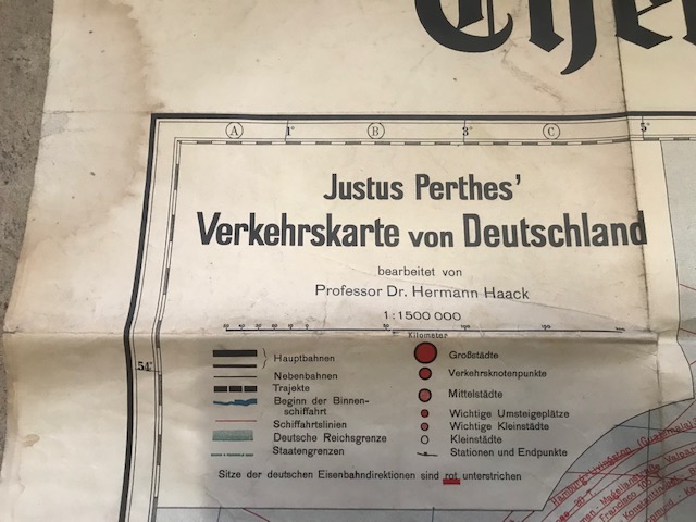 Verkehrskarte von Deutschland Chemnitzer Tageblatt