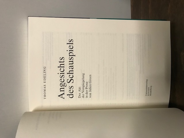 Angesichts des Schauspiels, Edeling