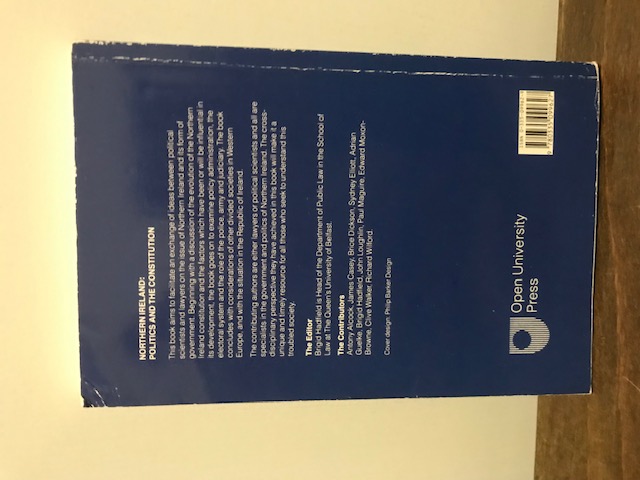 Northern Ireland: Politics the constitution