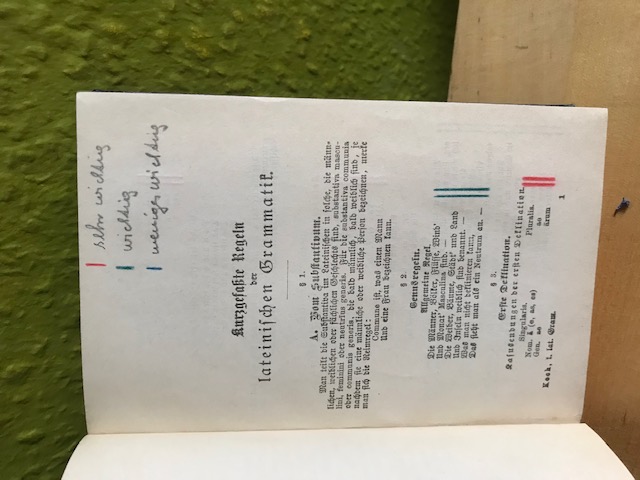 Der kleine Lateiner, 1894
