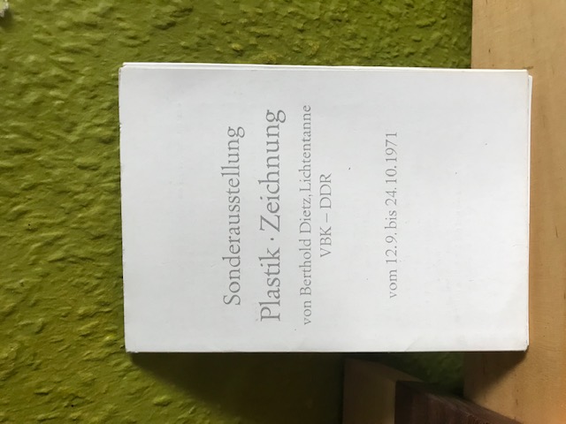 Postkarten Sonderausstellung Plastik Zeichnung von