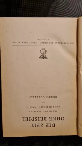 Die Zeit ohne Beispiel, Goebbels