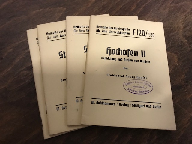 Beihefte der Reichsstelle, F120, F122, F123, F124 