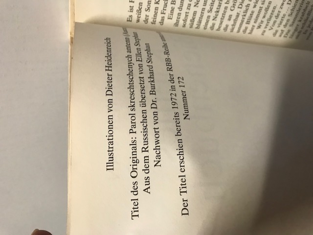Kleines Bienenbuch, Chalifman 1981