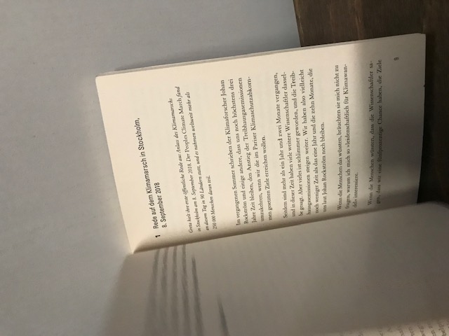Greta Thunberg, Ich will, dass ihr in Panik