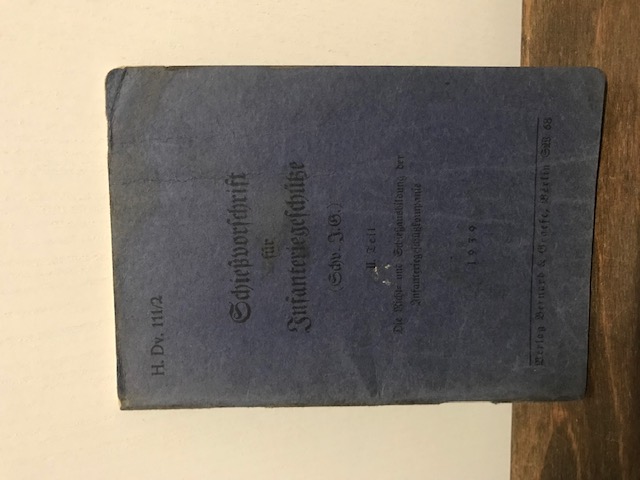 Schießvorschrift für Infanteriegeschütze 1939