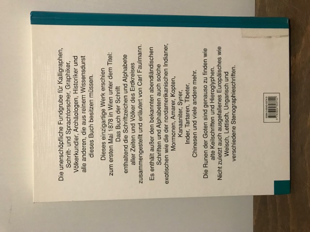 Schriftzeichen und Alphabete aller Zeiten und Völk