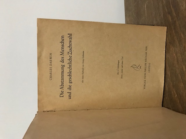Die Abstammung des Menschen, Darwin