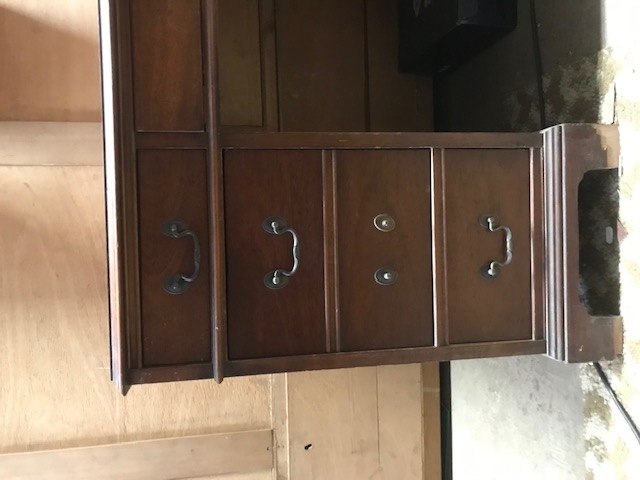 Antiker/Vintage Massivholz-Schreibtisch im Kapitän