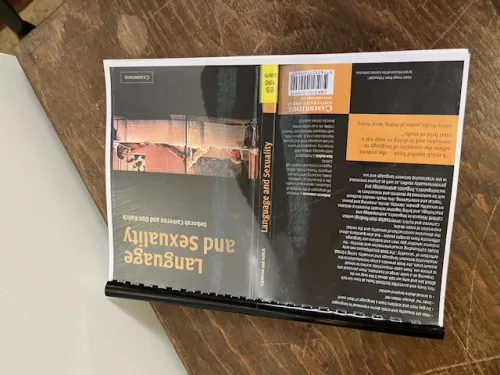 Language and Sexuality, Cameron