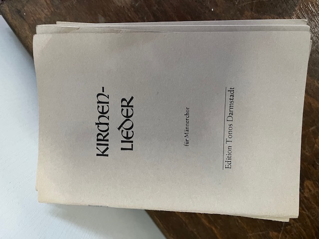 38 x Kirchenlieder für Männerchor 1968 Darmstadt
