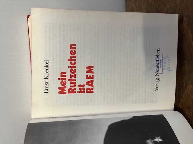 Mein Rufzeichen ist RAEM, Krenkel